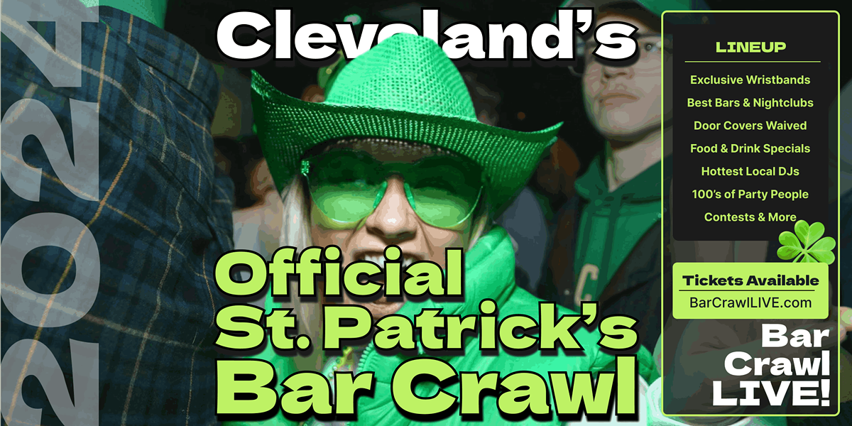 The Official Cleveland St Patricks Day Bar Crawl By Bar Crawl LIVE March 16