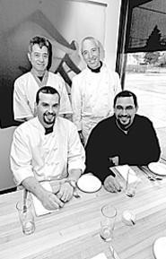 The Parallax team (clockwise from top left): Tervo Kinoshita, Zach Bruell, David Schneider, and Rob Guel. - Walter  Novak