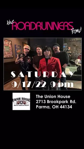 The Roadrunners at the Union House 9/17/22 @ 9pm