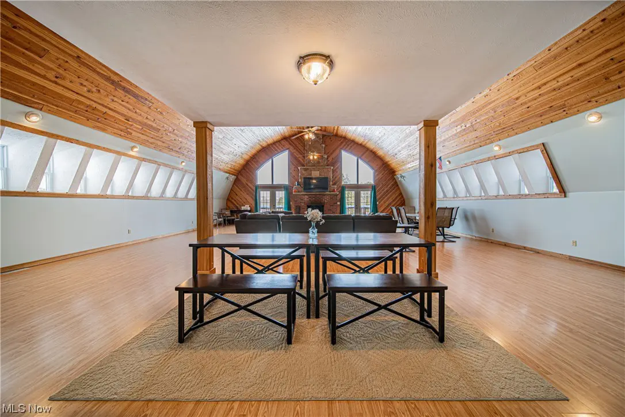 This $2 Million Dollar Chardon Home Sits On 103 Acres and Has a One of a Kind 4,000 Square Foot Vaulted Ceiling