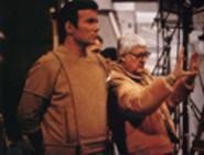 This is illogical: Capt. James T. Kirk (William Shatner) and director Robert Wise on the unhappy set of Star Trek: The Motion Picture