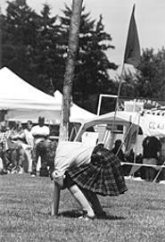 Throwing around real heavy stuff with the guys at the - Ohio Scottish Games.