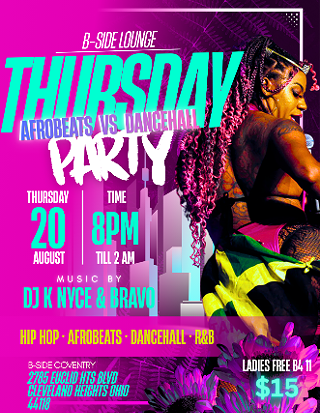 Image: THURSDAY AFROBEATS VS. DANCEHALL PARTY