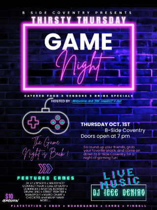 Image: THURSDAY THURSDAY: GAME NIGHT