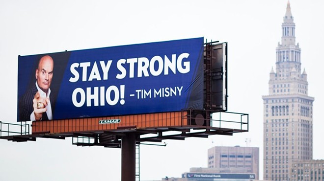 Misny's billboard campaign is impossible to miss