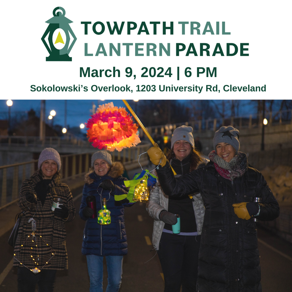 Towpath Trail Lantern Parade on March 9