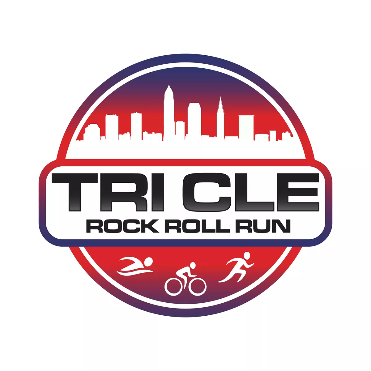 Tri CLE Rock Roll Run, a multisport celebration in the heart of downtown Cleveland, Ohio.