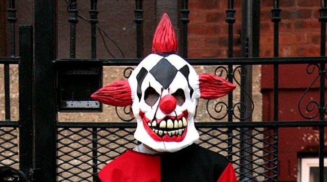 This is not the clown mask used in Saturday's incident. - WIKIMEDIA PHOTO