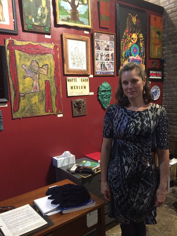 Anyone entering Buckland Gallery of Witchcraft & Magick in Tremont receives a tour from museum director Jillian Slane. - Laura Morrison