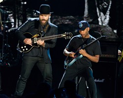 The hat worn by Zac Brown (left) is currently on display at the Rock Hall. - COURTESY OF THE ROCK HALL