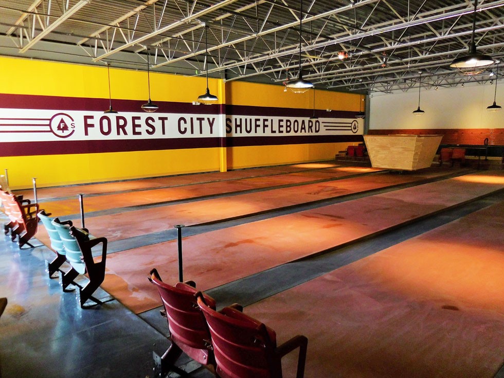 Forest City Shuffleboard - PHOTO VIA DOUGLAS TRATTNER