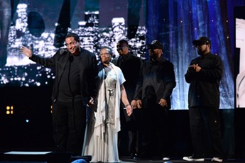 DJ Yella at the Rock Hall's 2016 Induction Ceremony. - KEVIN MAZUR/WIREIMAGE FOR ROCK AND ROLL HALL OF FAME