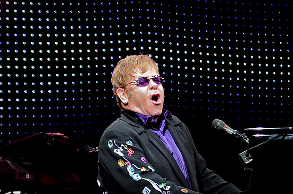 Elton John performing at Blossom Music Center in 2011. - Joe Kleon Photo