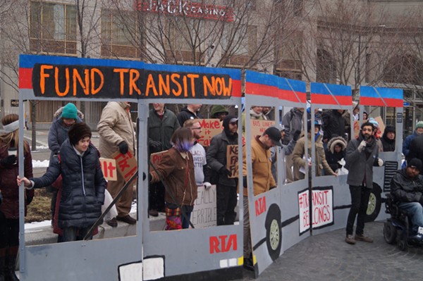 "Rally to Save Transit," Public Square, 3/12/2018 - Sam Allard / Scene