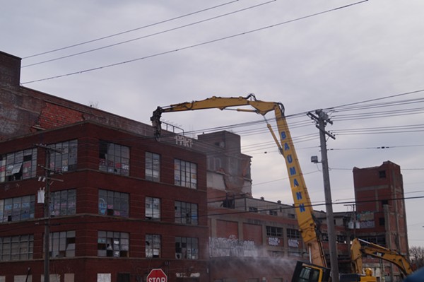 Phase one Demolition of Swift & Co. meat packing building (3/20/18). - Sam Allard / Scene