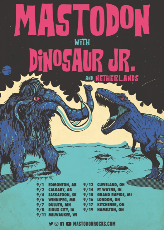 Mastodon and Dinosaur Jr. to Play the Agora in September