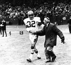 Jim Brown’s final game at Cleveland Stadium, 1965. - Photo courtesy Cleveland Memory Project