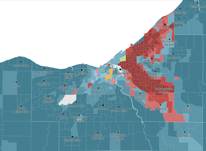 New Data Map Reminds Us Cleveland Is Hyper-Segregated