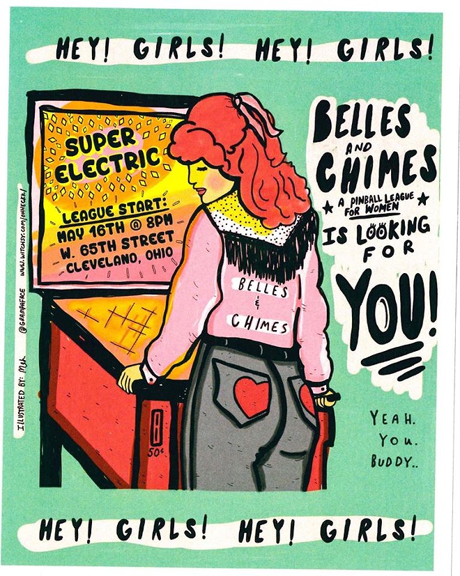 Join Belles & Chimes CLE for their 5th Season of Competitive Pinball at Superelectric Tomorrow