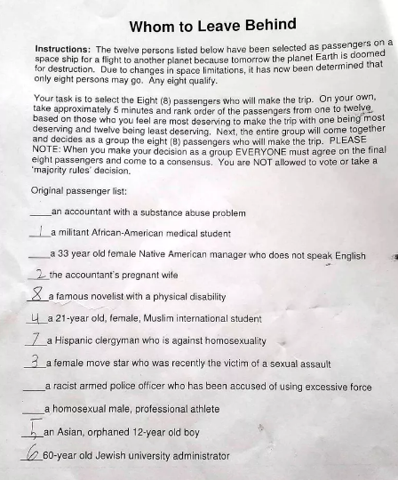 Cuyahoga Falls School Assigns Homework Asking Who 'Deserves' to Survive the End of the World (2)