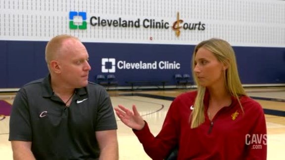 John Michael and Cayleigh Griffin, for Fox Sports Ohio - CAVS