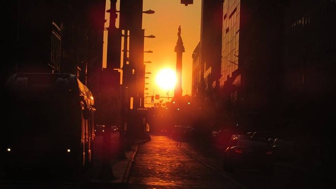'Euclidhenge' Illuminates Euclid Ave. as Sunset Aligns With Street (2)