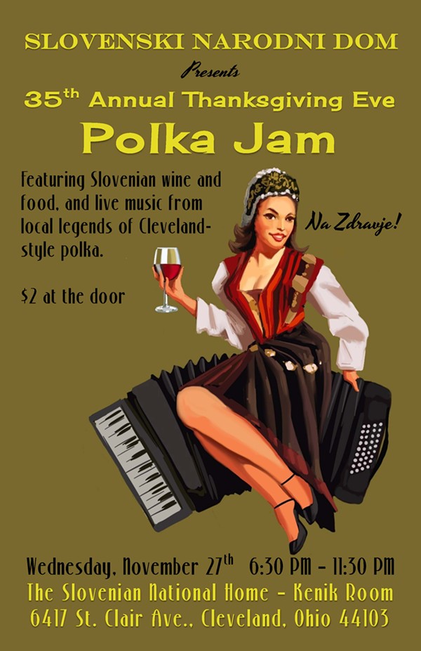 35th Annual Pre-Thanksgiving Polka Jam to Take Place on Nov. 27 at the Slovenian National Home