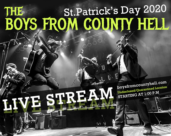 Boys From the County Hell to Livestream Their Annual St. Patrick's Day Concert