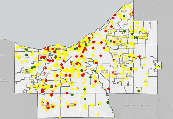What Cuyahoga County Businesses Have Mask Compliance Complaints? There's a Map For That