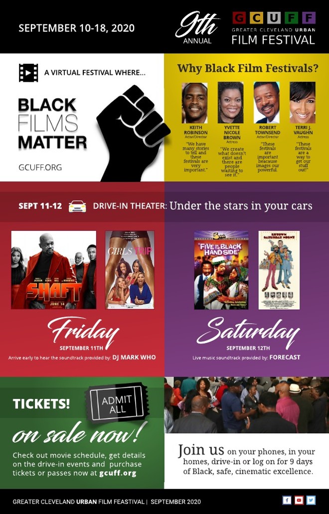 Greater Cleveland Urban Film Fest Going Virtual Sept. 10-18, Will Host Double Features at the Drive-In