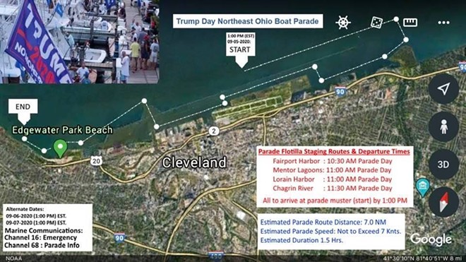 A Trump Boat Parade Brings Hundreds of MAGA Supporters to Lake Erie Today