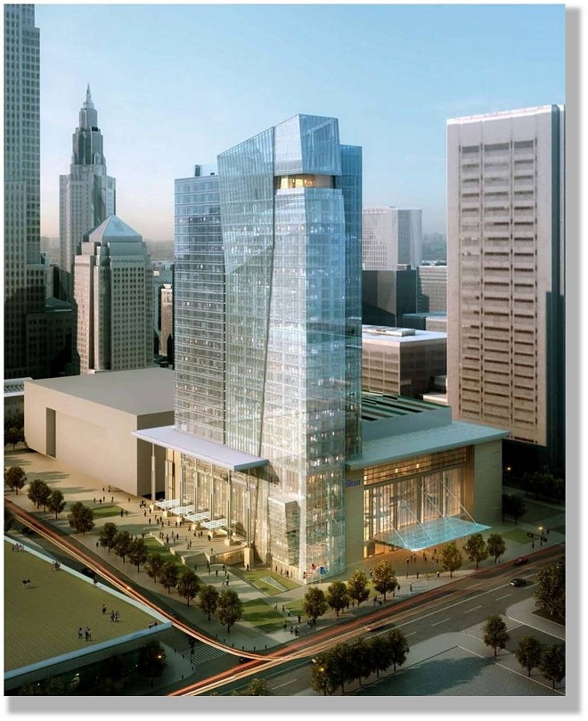 ARCHITECT'S RENDERING OF THE HILTON CLEVELAND DOWNTOWN, 2013.