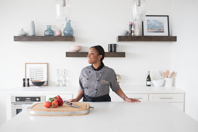 Tiwanna Scott-Williams in her element: a kitchen. - KAMRON KHAN PHOTOGRAPHY