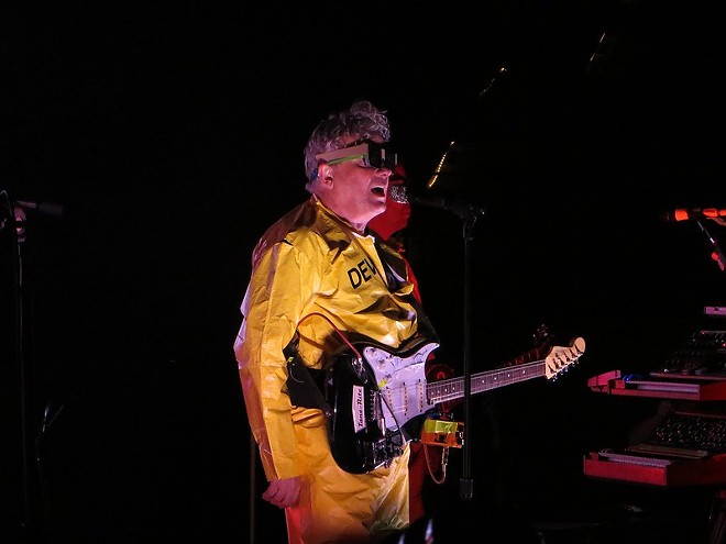 Devo performing in 2012 at the Mountain Winery - Photo by Kevin Edwards/FlickrCC