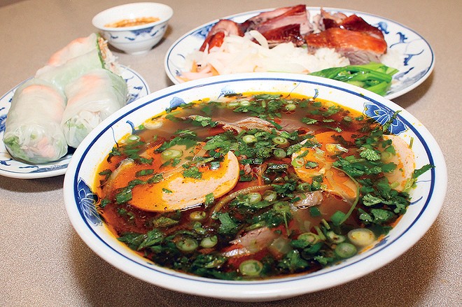 A piping-hot bowl of bun bo hue at Asia Foods. - Scene Archives