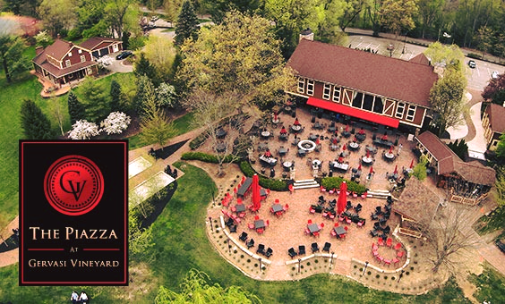 The newly expanded Piazza at Gervasi Vineyard in Canton, Ohiio. - Courtesy Gervasi Vineyard