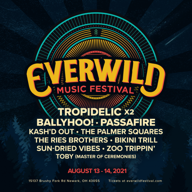 Poster for Everwild music festival.