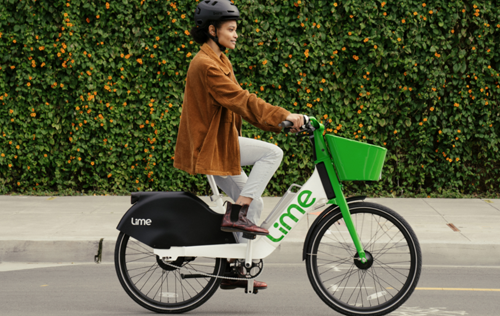 Lime e-bikes have arrived for the summer - Photo credit: Matthew Reamer