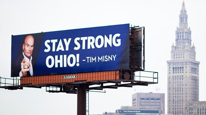 Misny's billboard campaign is impossible to miss - TIM MISNY FB