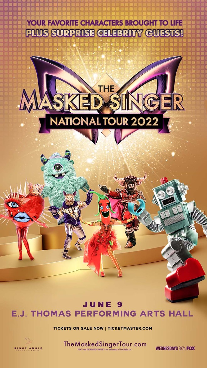 Poster for the Masked Singer live tour. - COURTESY OF E.J. THOMAS HALL