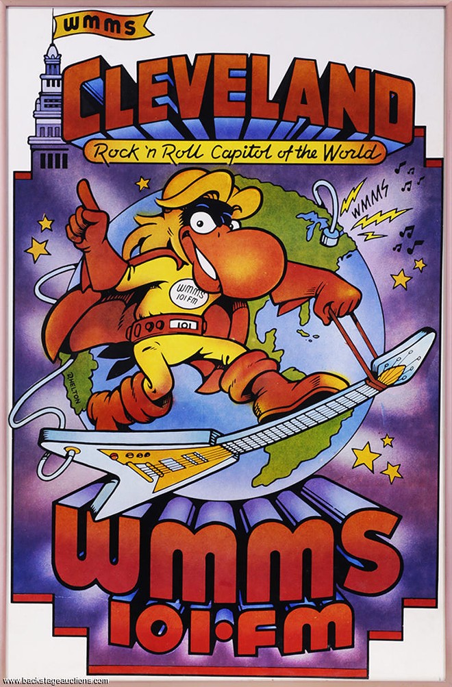 Vintage poster version of the WMMS mascot by David Helton. - Courtesy of John Gorman