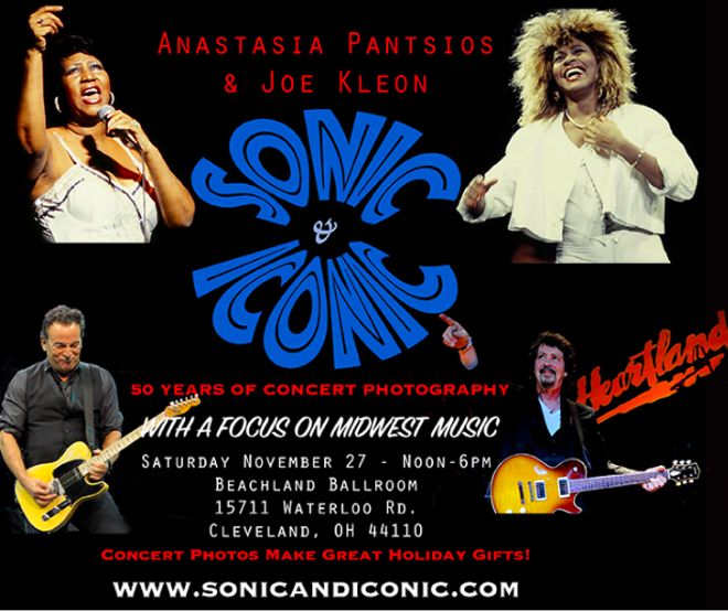 Poster art for the Sonic & Iconic art exhibit. - Courtesy of Joe Kleon and Anastasia Pantsios