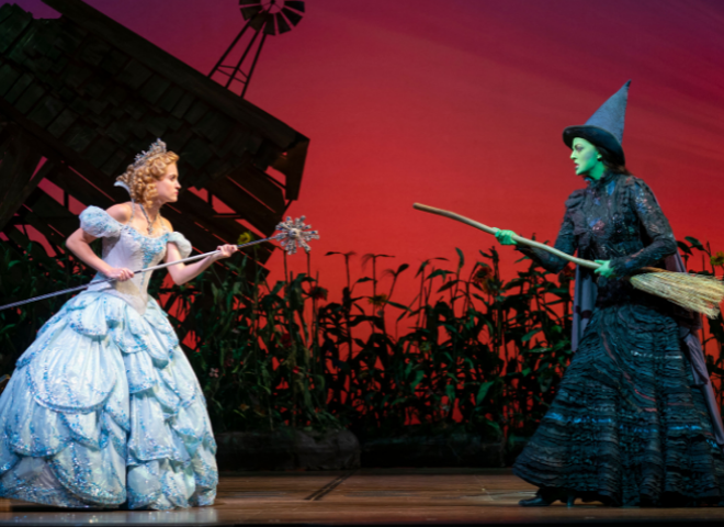 Alison Bailey and Talia Suskauer in the touring production of Wicked - Joan Marcus, Courtesy Playhouse Square