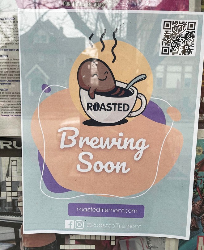 Roasted, a new Tremont cafe, will open soon. - Vince Grzegorek
