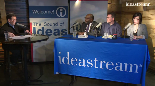 Mike McIntyre takes Sound of Ideas on the road. (Rick Jackson is now the daily host of SOI, with McIntyre hosting the Friday Reporters Roundtable.) - Ideastream