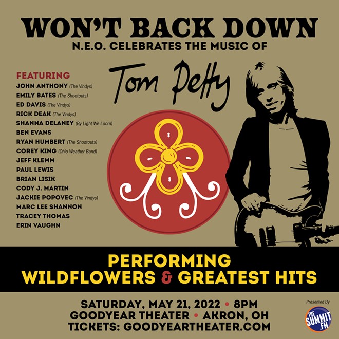 Artwork for the upcoming Tom Petty tribute concert Won't Back Down: N.E.O. Celebrates the Music of Tom Petty. - COURTESY OF RYAN HUMBERT