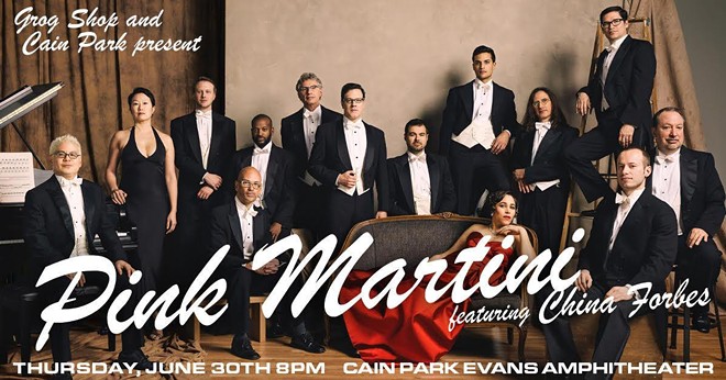 Artwork for the Pink Martini concert at Cain Park. - COURTESY OF THE GROG SHOP