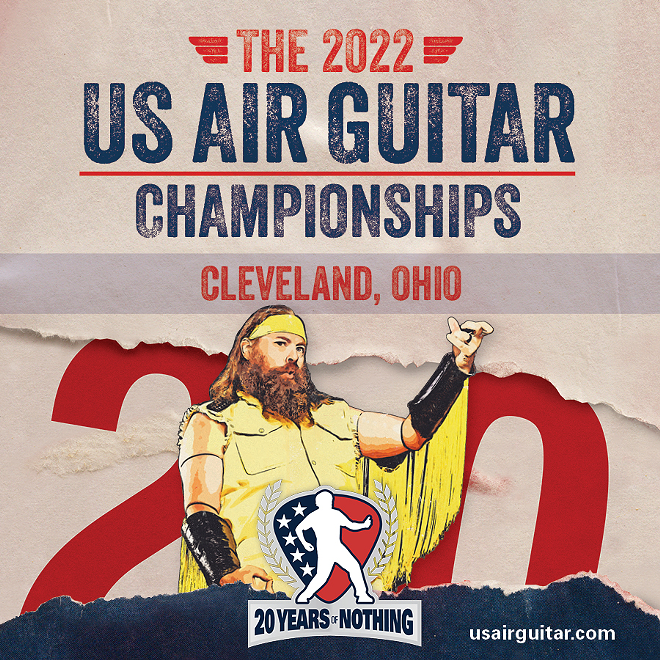 Artwork for the upcoming US Air Guitar competition. - COURTESY OF US AIR GUITAR