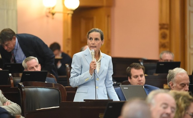State Rep. Jean Schmidt speaks on the floor of the Ohio House. - Photo from the Ohio House website.