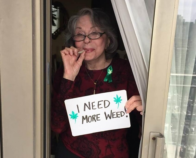 Cannabis activist Arlene Williams, 84, who grew up in Detroit, has traveled the world advocating for drug reform. - Arlene Williams/Facebook